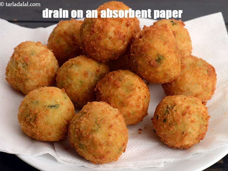 Step 20 – Drain on an absorbent paper.