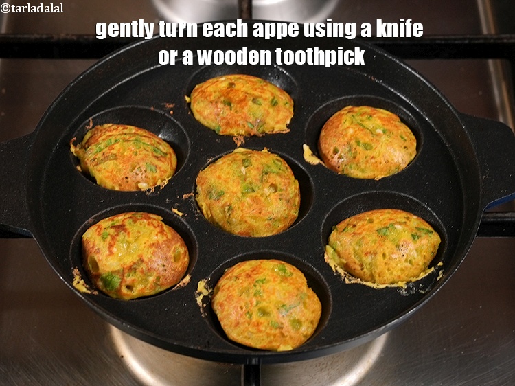 Step 20 – Gently turn each appe using a knife or a wooden toothpick.