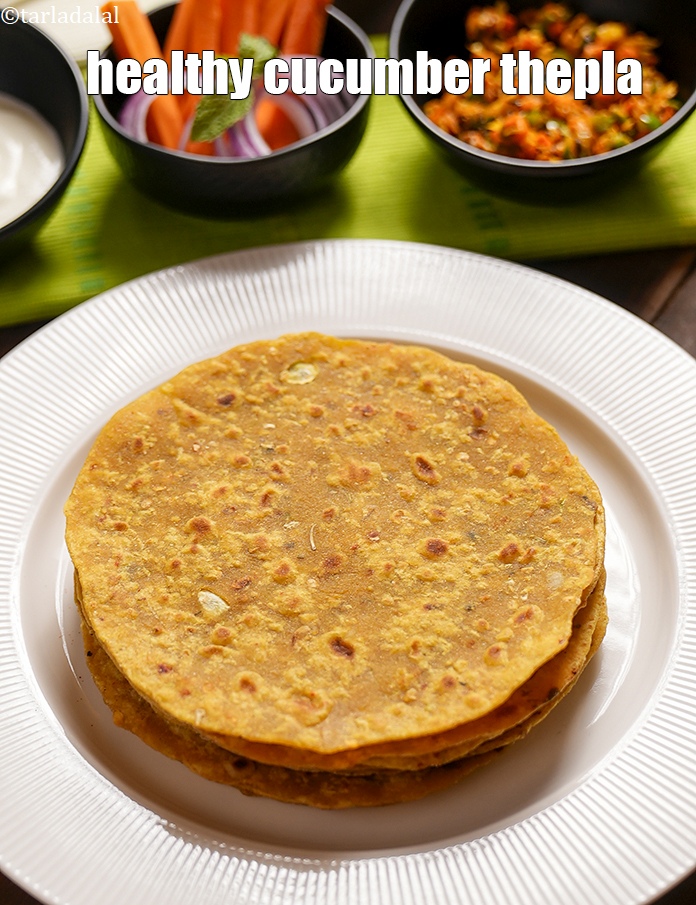 Step 20 – Serve <strong>cucumber roti</strong> immediately.