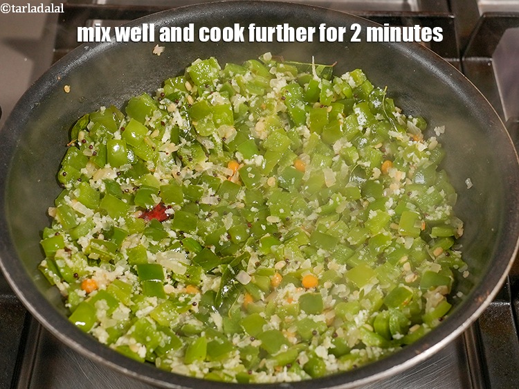 Step 20 – Mix well and cook further for 2 minutes.