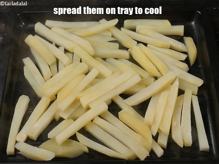 Step 20 – Spread them on tray to cool.