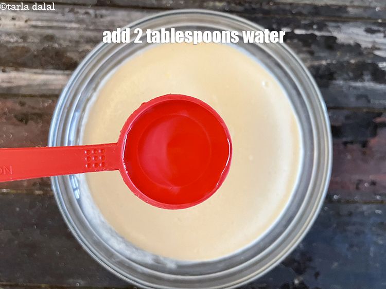 Step 21 – Add approx. <strong>3&nbsp;tbsp </strong>of water.