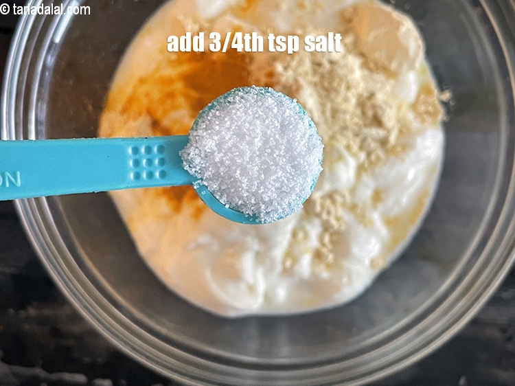 Step 21 – Add salt to taste. We added 3/4th&nbsp;tsp salt.&nbsp;
