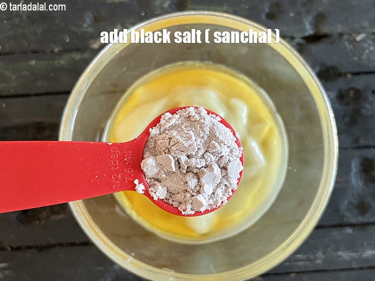 Step 22 – Add&nbsp;<meta charset="UTF-8" /><strong>1/2 tbsp</strong>&nbsp;<a href="glossary-black-salt-sanchal-kala-namak-422i">black salt (sanchal)</a>.