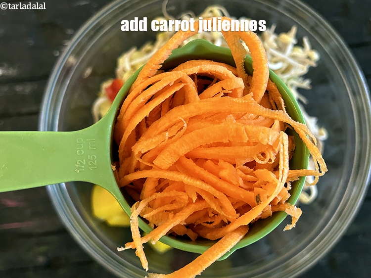 Step 27 – Add&nbsp;<meta charset="UTF-8" />1/2 cup&nbsp;<a href="glossary-carrot-juliennes-754i">carrot juliennes</a>.