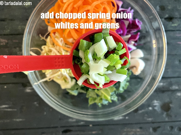 Step 33 – Add&nbsp;<meta charset="UTF-8" />2 tbsp&nbsp;<a href="glossary-chopped-spring-onion-whites-815i">chopped spring onions whites</a>&nbsp;and greens.