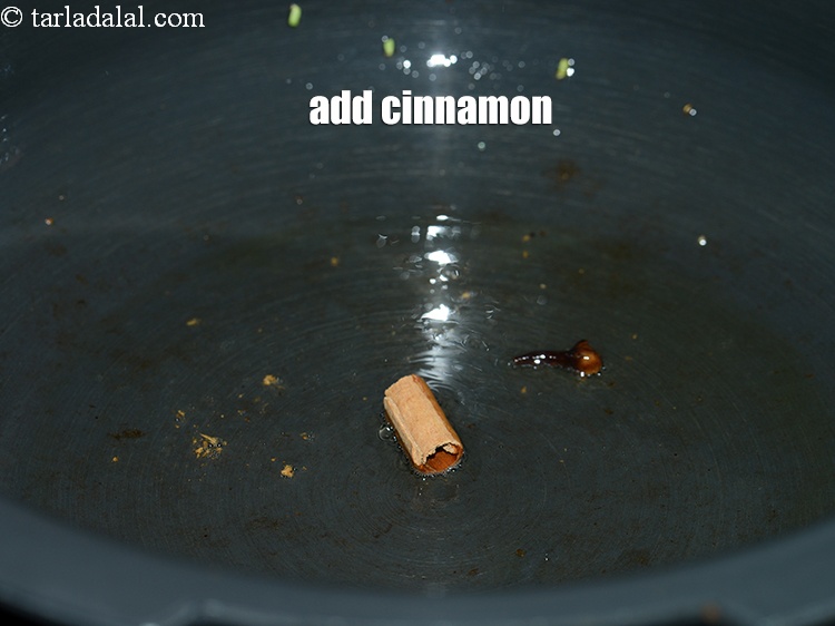Step 21 – Add 1 inch <a href="https://www.tarladalal.com/glossary-cinnamon-dalchini-346i">cinnamon (dalchini)</a>.