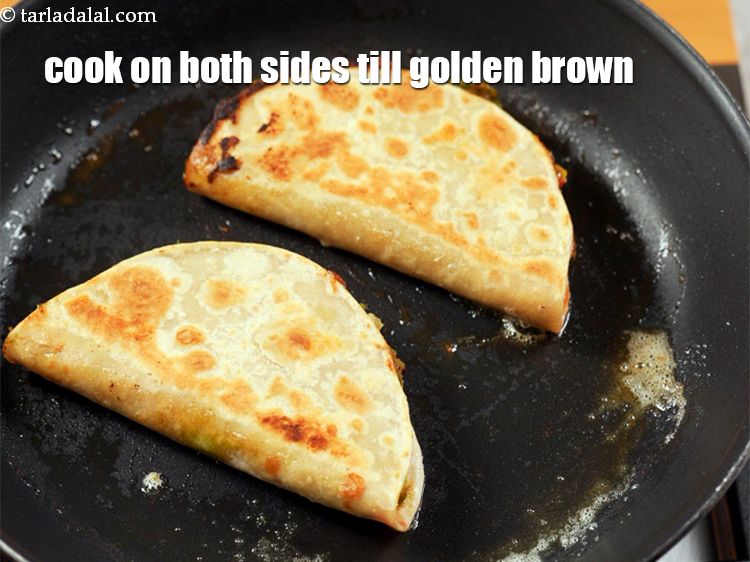 Step 20 – Cook them on medium flame on both the sides till golden brown and crispy using …