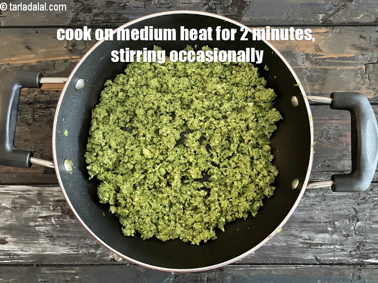 Step 21 – Cook on a medium flame for 2 minutes, while stirring continuously.