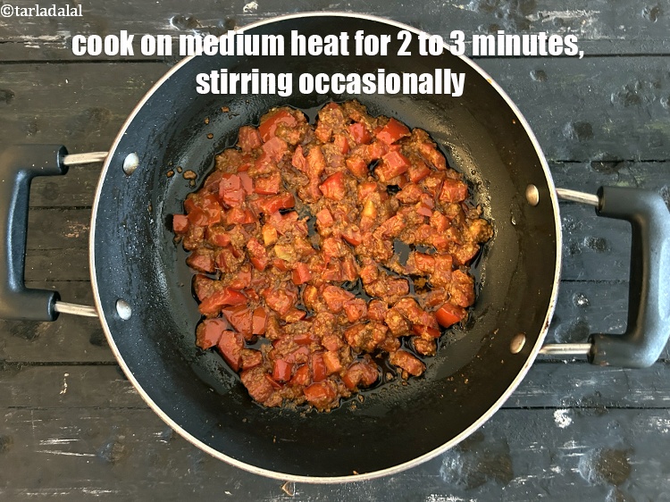 Step 28 – Cook on a medium flame for 2 to 3 minutes, while stirring occasionally.