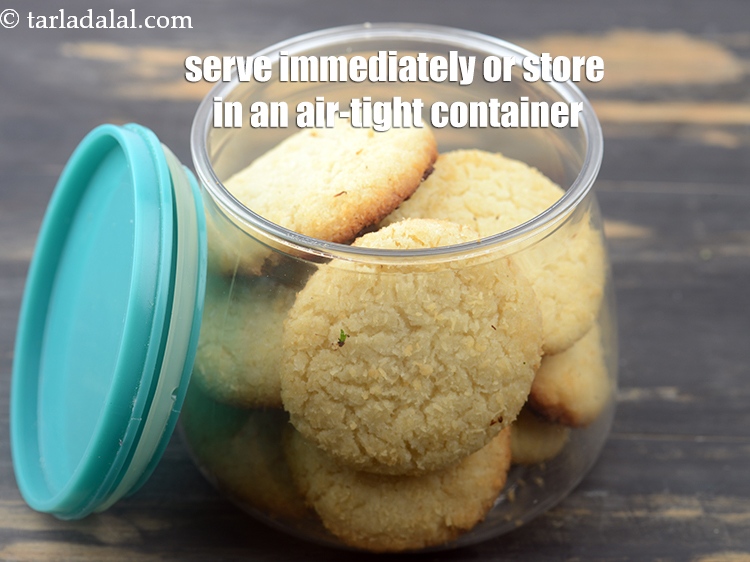 Step 20 – Serve <strong>eggless coconut cookies recipe | Indian style coconut biscuits | chewy coconut cookies with …