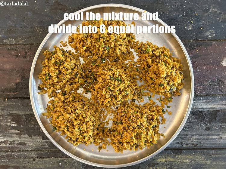 Step 25 – Cool the mixture and divide into 6 equal portions.