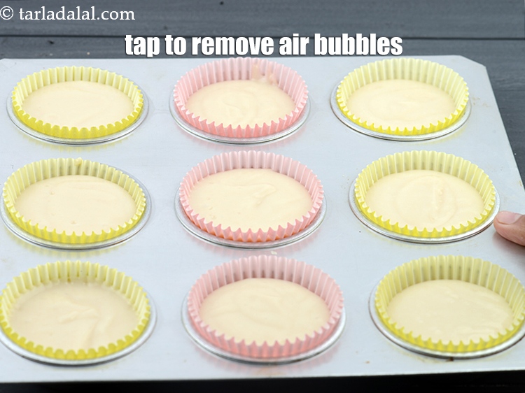 Step 20 – Tap it twice to remove air bubbles.