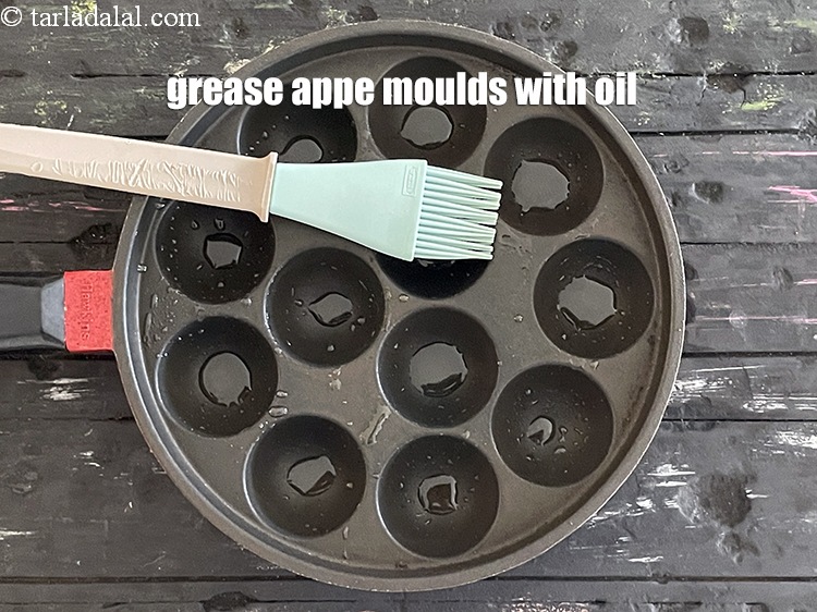 Step 21 – <meta charset="UTF-8" /> <meta charset="UTF-8" />To make&nbsp;<strong>healthy dahi vada |&nbsp;</strong>grease the appe moulds with &frac12; …