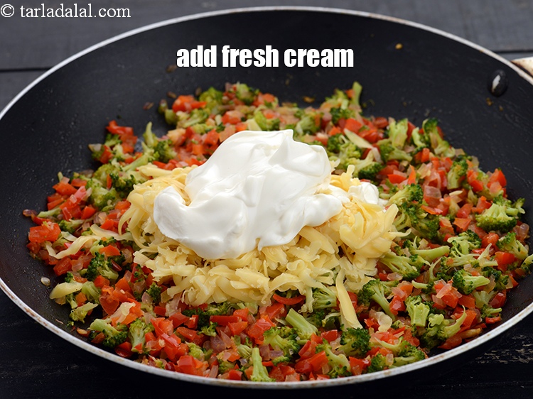 Step 20 – Add 2 tbsp&nbsp;<a href="https://www.tarladalal.com/glossary-fresh-cream-1877i">fresh cream</a>.