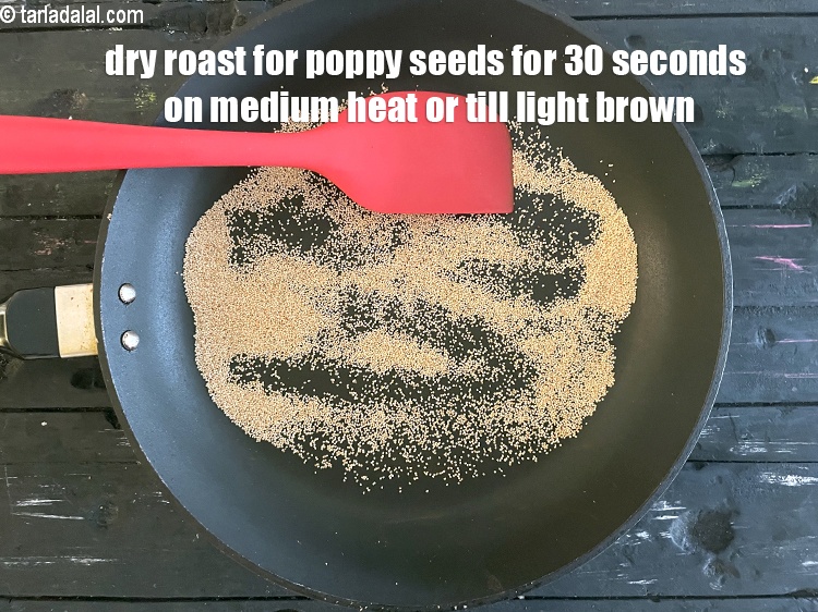 Step 20 – Dry roast on a medium flame for 30 seconds or till they turn light brown …