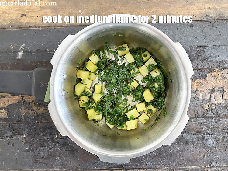 Step 28 – Cook on a medium flame for 2 minutes,while stirring occasionally.