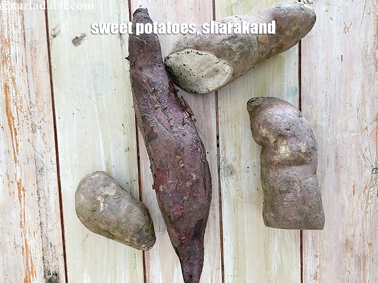 Step 4 – This is what sweet potatoes look like.