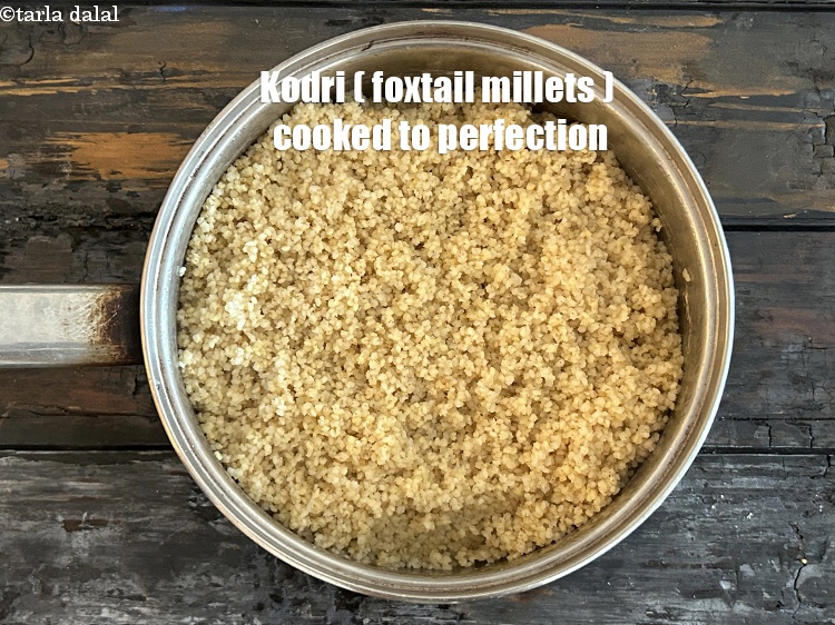 स्टेप 22 – आपकी कोदरी अच्छे से पक गयी है।