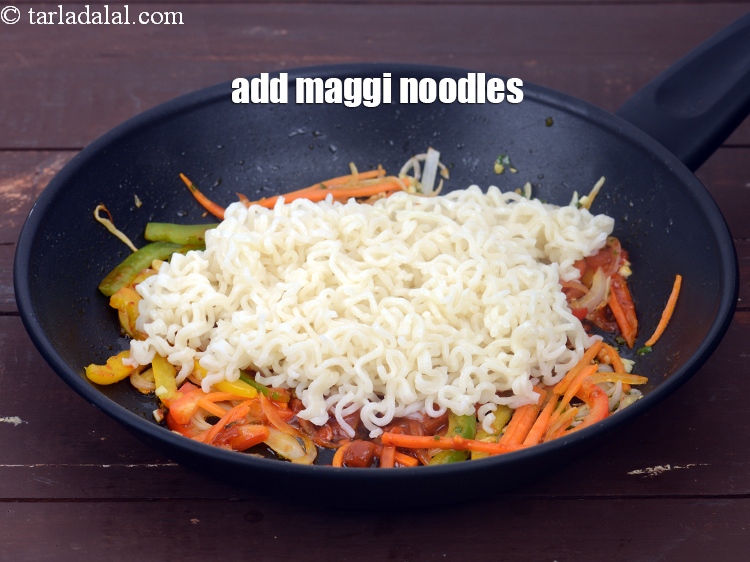 Step 20 – Add boiled noodles.&nbsp;