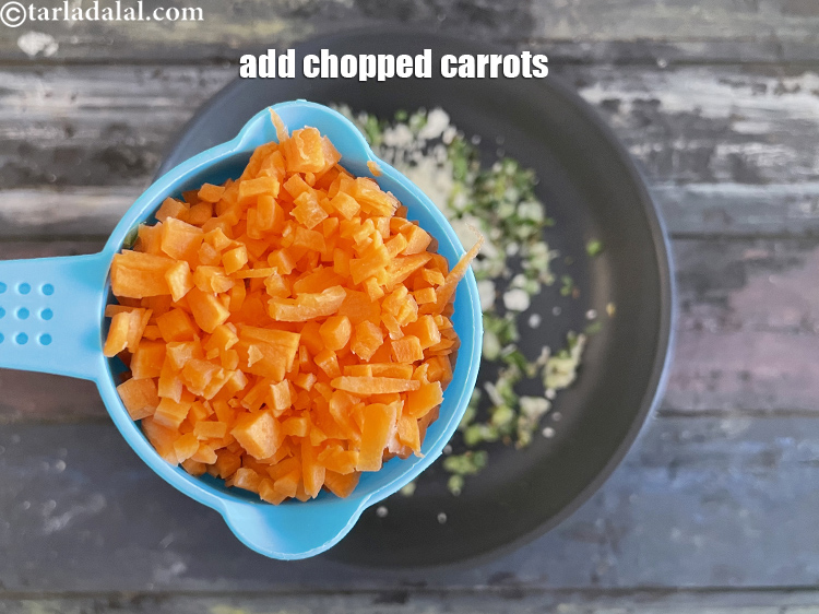 Step 19 – Add&nbsp;<meta charset="UTF-8" />1/2 cup&nbsp;finely&nbsp;<a href="glossary-chopped-carrot-798i">chopped carrot</a>.