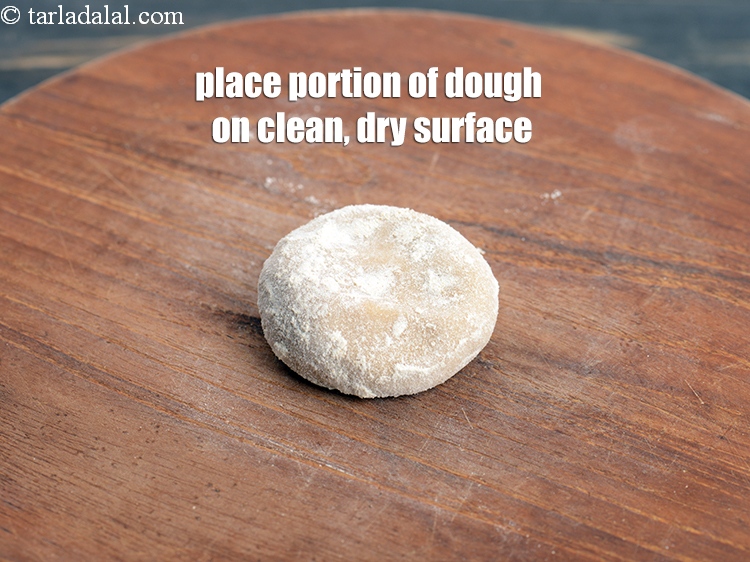 Step 21 – Place a portion of the dough on a clean, dry surface.