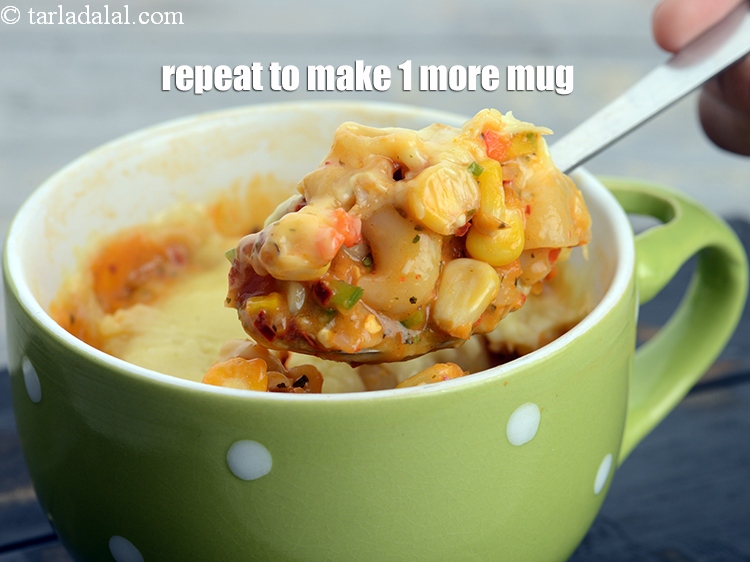 Step 20 – Repeat steps to make 1 more mug of pasta.&nbsp;