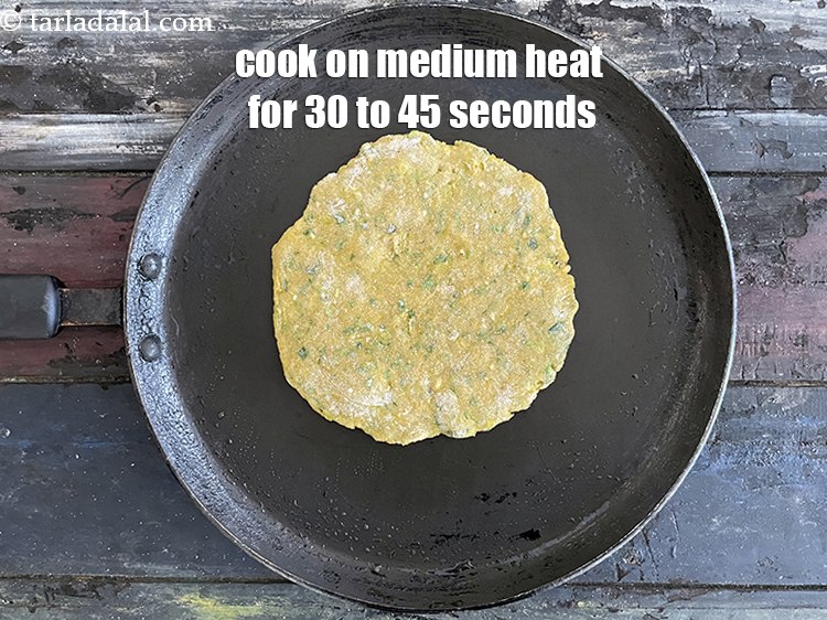 Step 23 – Cook on medium flame for 30 to 45 seconds.