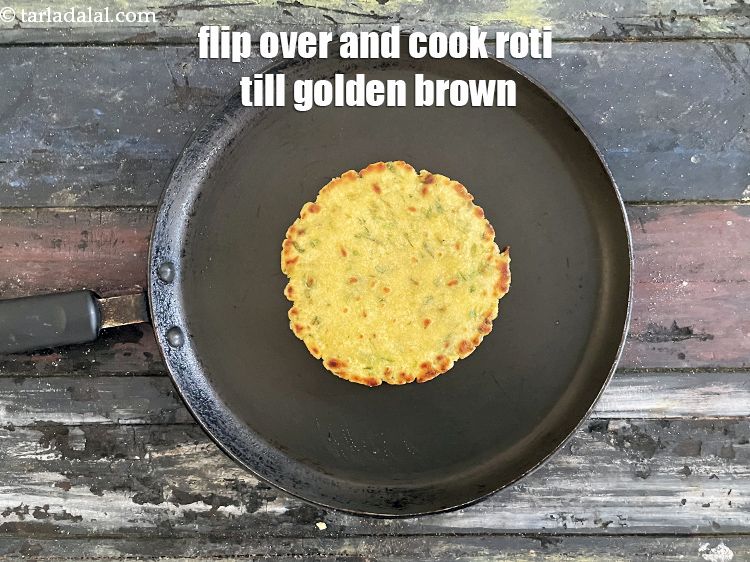 Step 22 – Keep flipping the roti for a few seconds till it turns golden brown. Your roti …