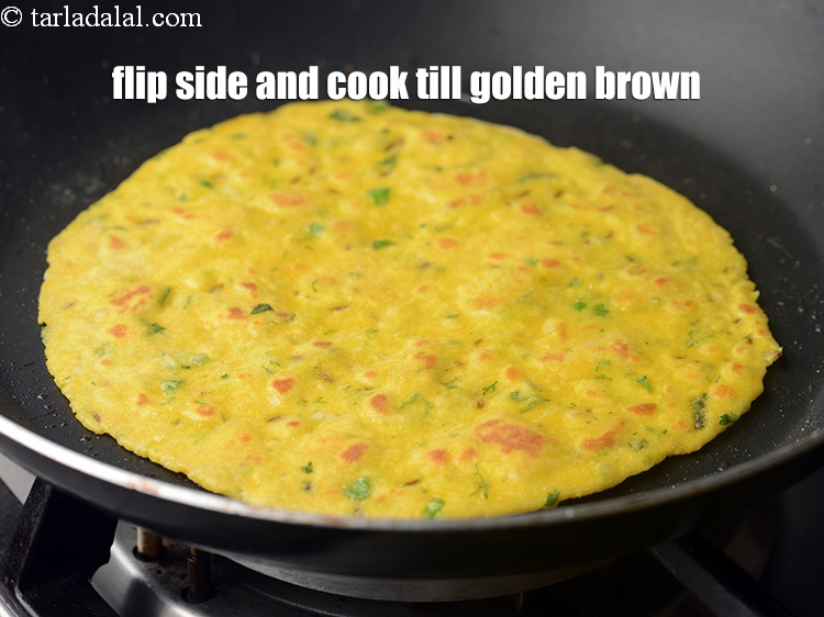 Step 18 – Flip the side and cook till it turns golden brown in colour from both sides.