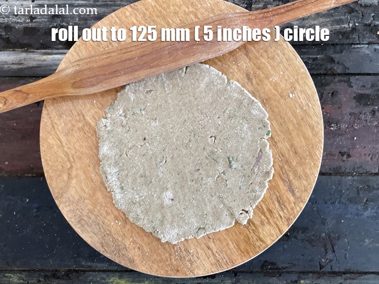 Step 20 – Gently roll out a portion of the dough into a 125&nbsp;mm. (5&quot;) diameter circle using …