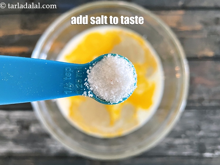 Step 20 – Add salt to taste. We added 1/4 tsp salt.