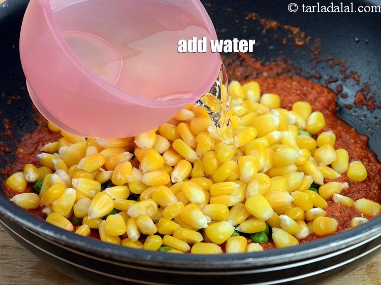 Step 21 – Add &frac12; cup of water.