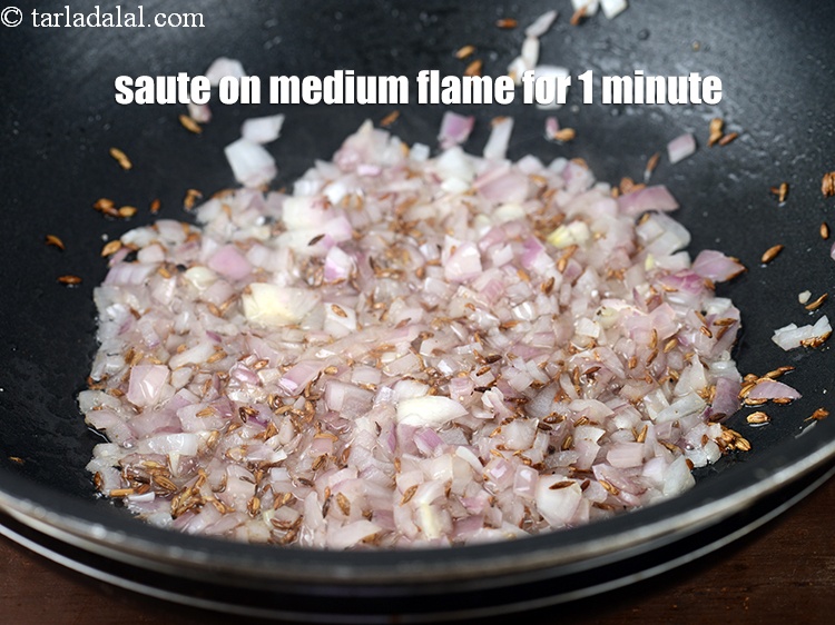 Step 20 – Saute on a medium flame for 1 minute.&nbsp;