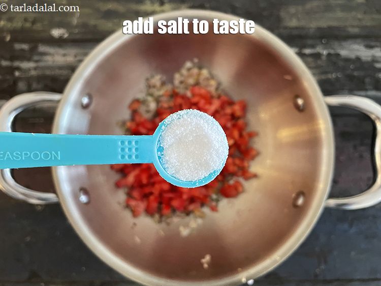 Step 29 – Add salt to taste. We added 1/2 tsp salt.