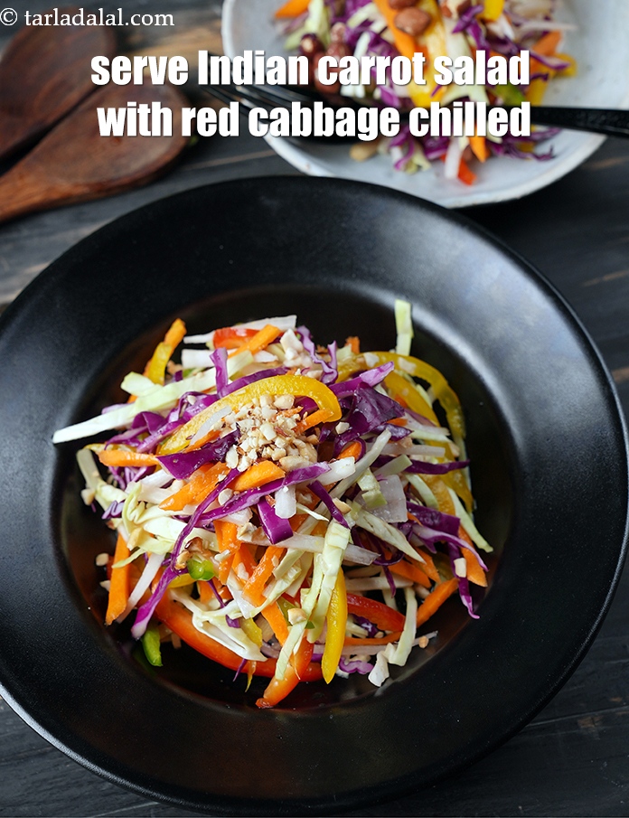 Step 22 – Serve&nbsp;<strong>red cabbage radish and carrot salad recipe | Indian carrot salad with red cabbage | …