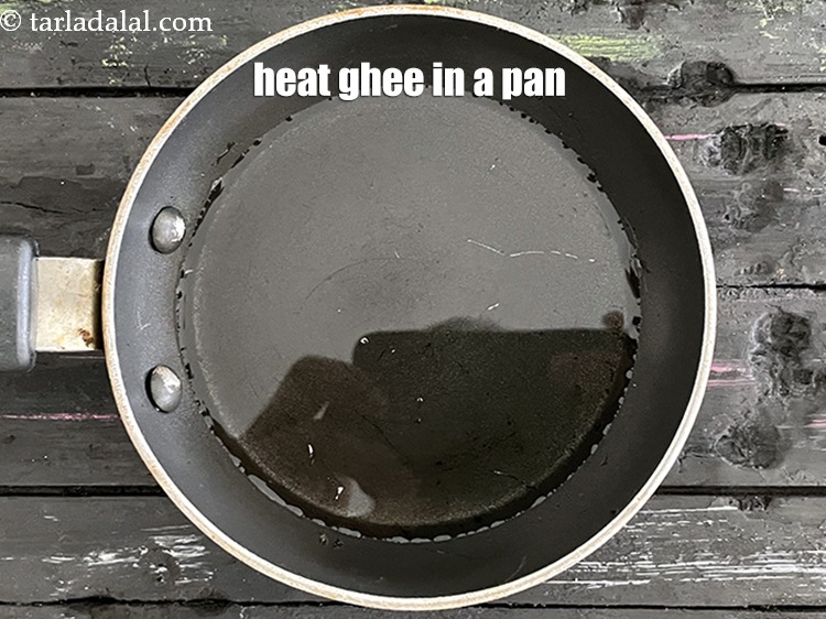 Step 23 – Heat 1 tbls ghee in a small pan.