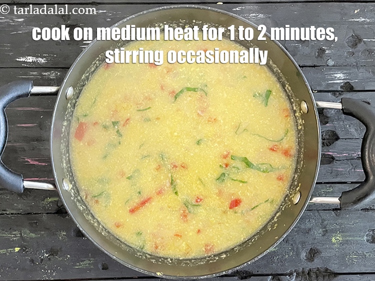 Step 21 – Cook on a medium flame for 1 to 2 minutes, while stirring continuously.