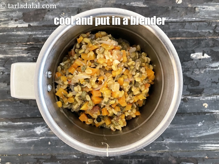 स्टेप 20 – थोड़ा ठंडा होने के लिए अलग रख दें। ब्लेंडर में …