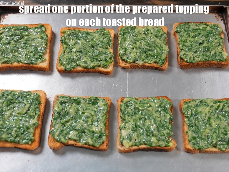 Step 20 – To make <meta charset="UTF-8" /><strong>creamy spinach toast recipe | Indian palak toast | spinach, vegetable …