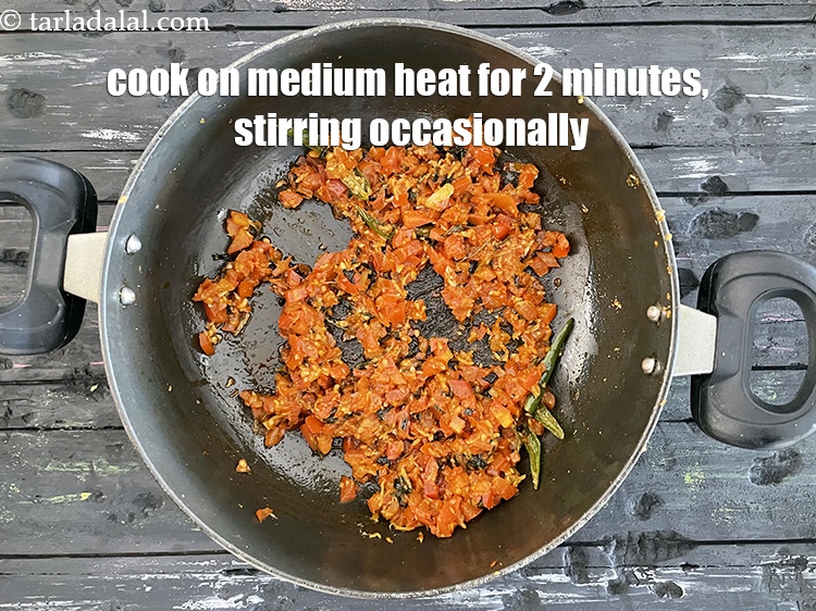 Step 20 – Cook on a medium flame for 2 minutes, while stirring occasionally.