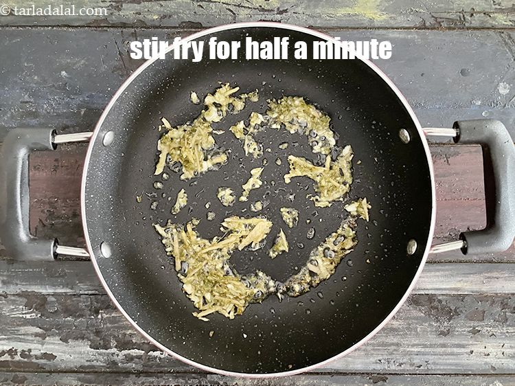 Step 20 – Stir-fry for &frac12; a minute.