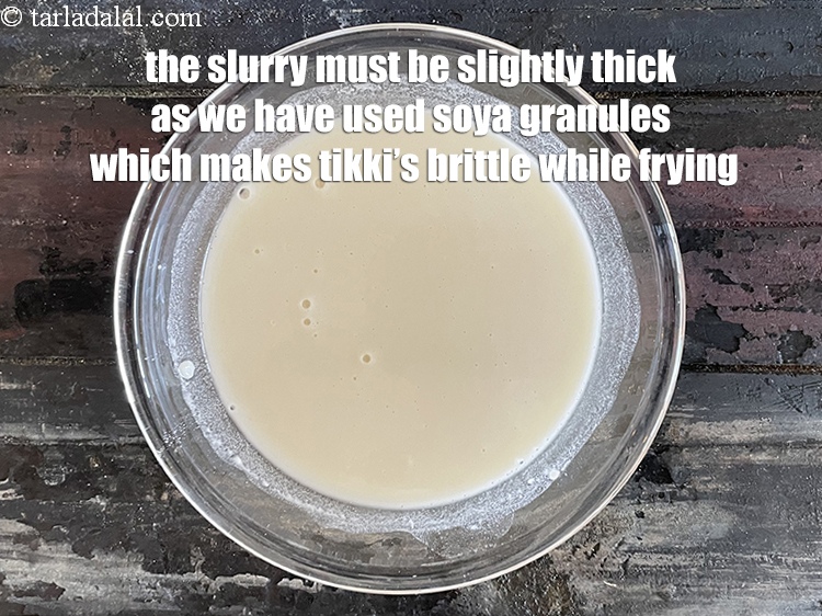 Step 45 – <u><em>This slurry must be slightly thick as we have used soya granules which makes the …