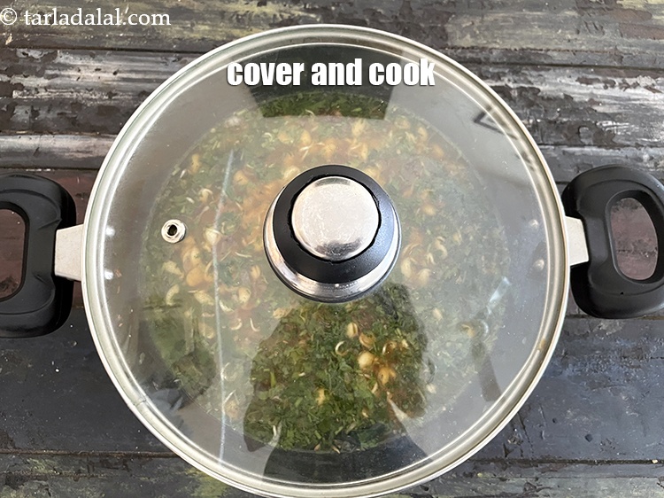 Step 36 – Cover and cook.