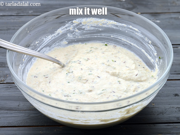 Step 29 – Mix it well. The batter for <strong>oats rava idli recipe | instant oats rava idli …