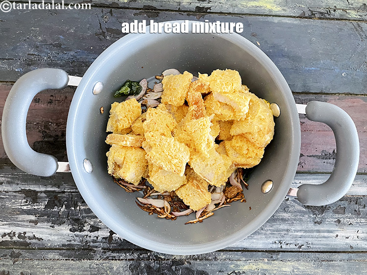 Step 24 – Add the bread mixture.