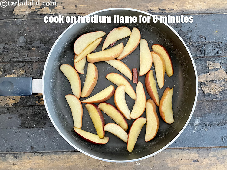 Step 20 – Cook on a medium flame for 7 to 8 minutes or till the apples turn …