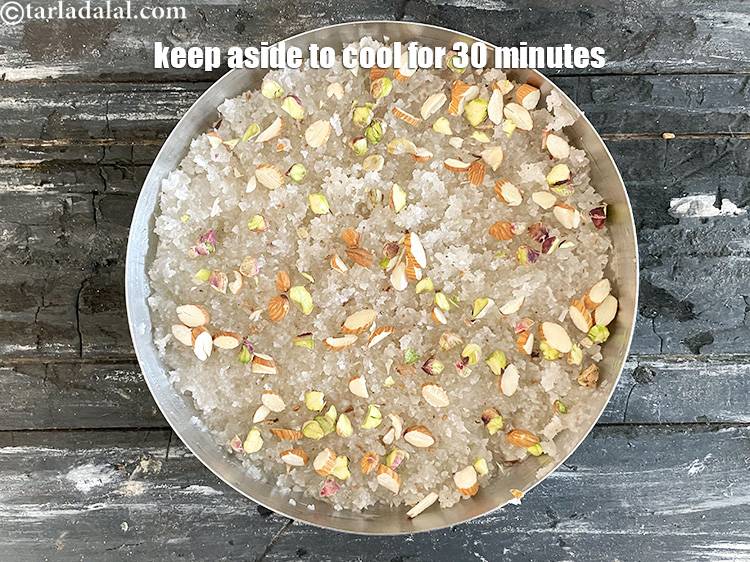Step 31 – Keep aside for 30 minutes at room temperature to cool.