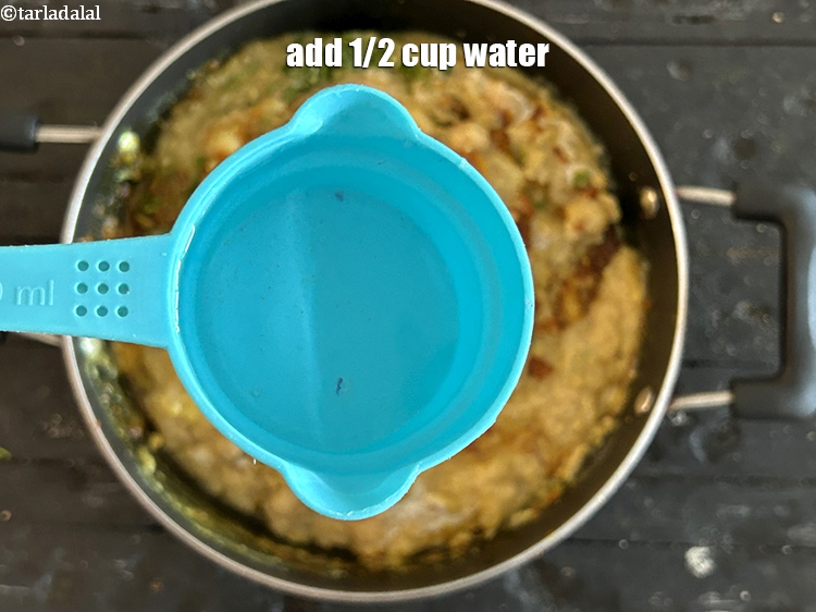 Step 27 – Add 1/2 cup water.