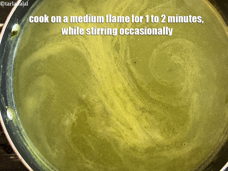Step 21 – Cook on a medium flame for 1 to 2 minutes, while stirring occasionally.